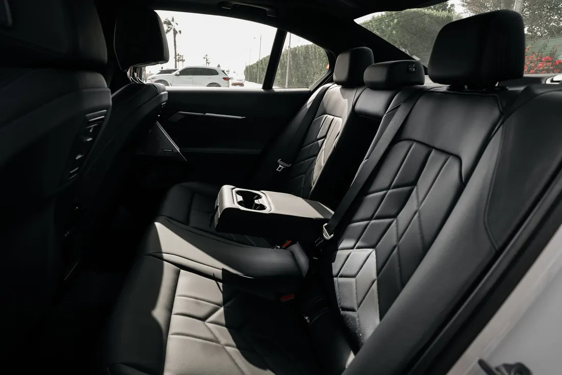 BMW 530i — black rear bench seating