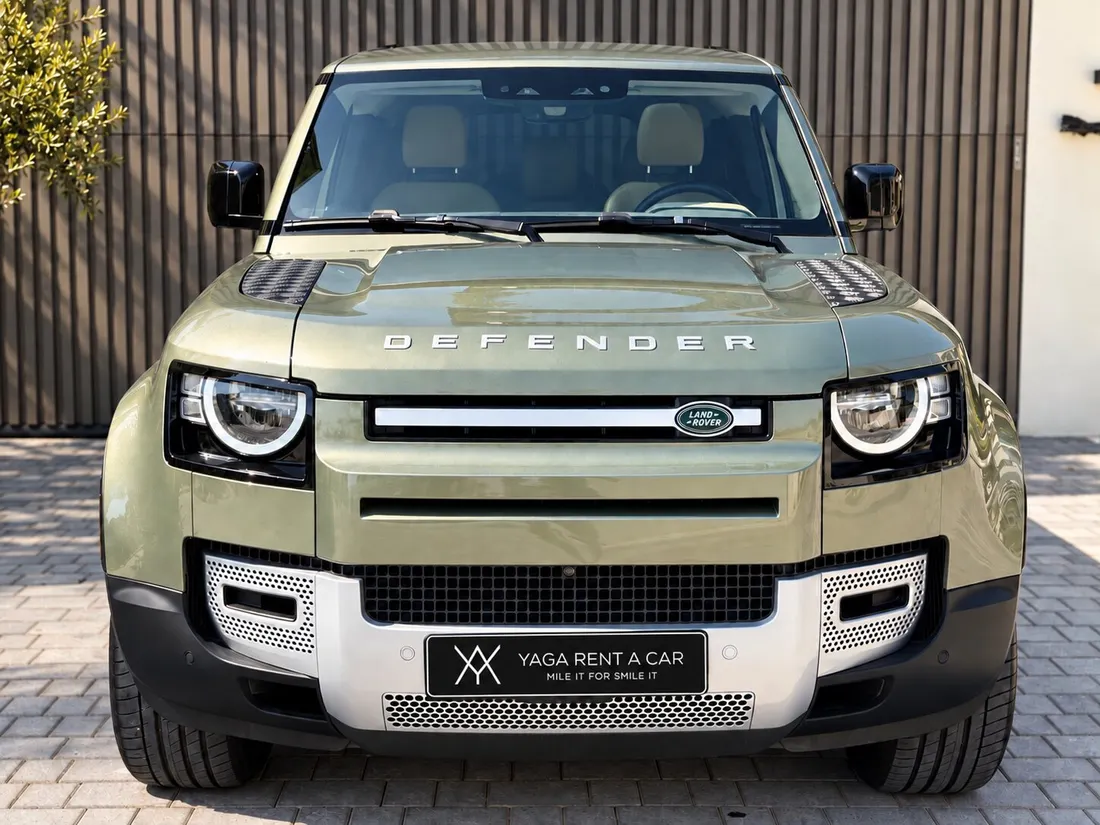 Land Rover Defender 7 Seats — front exterior and square headlights