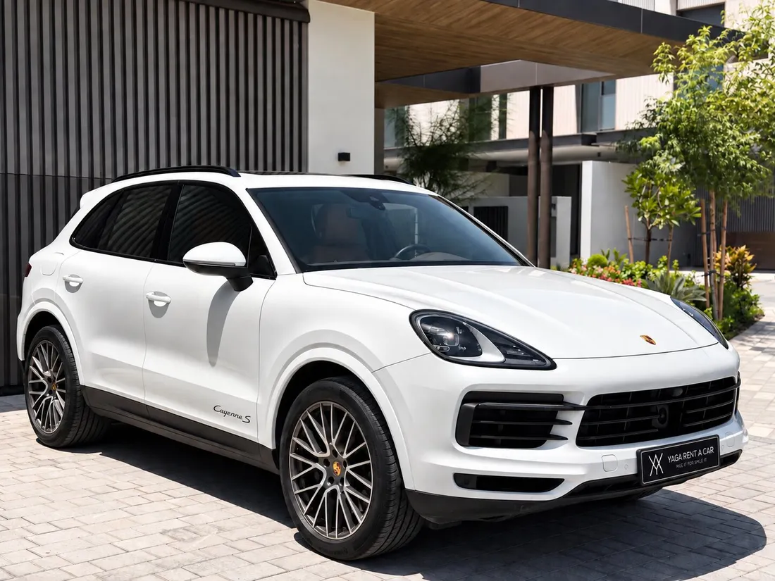 Porsche Cayenne S — alternate front three-quarter exterior photograph