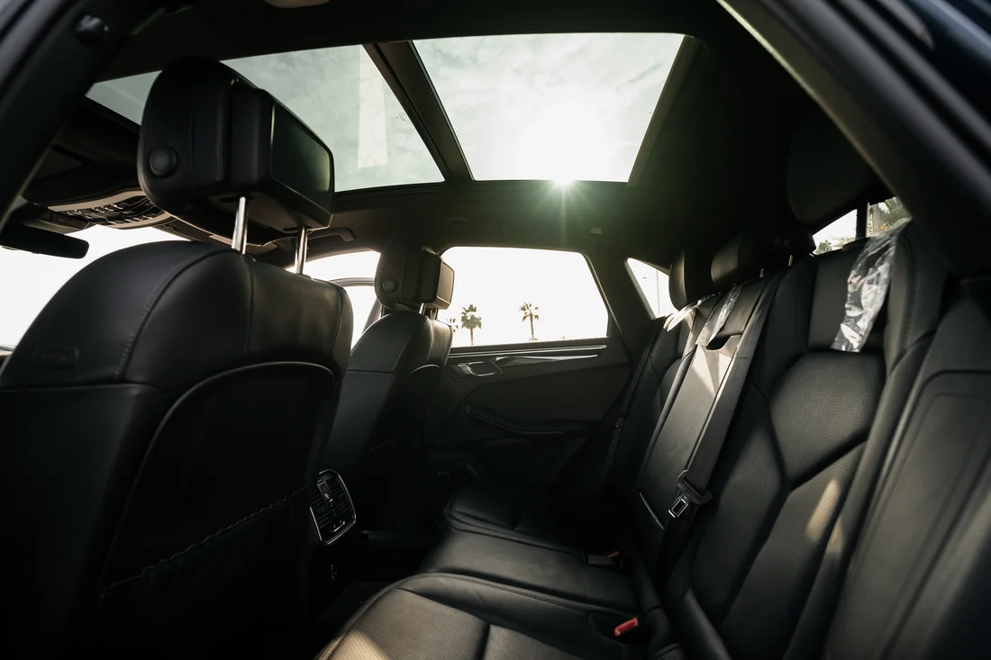 Porsche Macan S — black rear bench seating