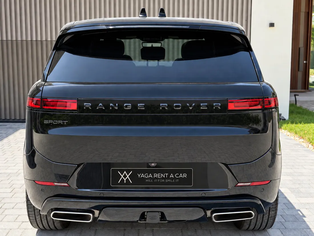 Range Rover Sport — rear exterior and RANGE ROVER lettering